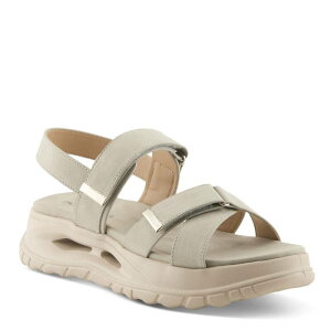 �t���N�T�X ���f�B�[�X �V���[�Y �T���_�� Flexus by Spring Step Firebird Women'strap Wedge Sandals Light Gray �O���[