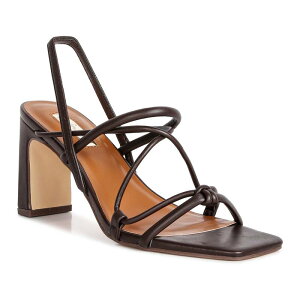 �����h�����O ���f�B�[�X �V���[�Y �p���v�X �T���_�� �q�[�� London Rag Two Strings Women's Block Heeled Sandals Chocolate �`���R���[�g