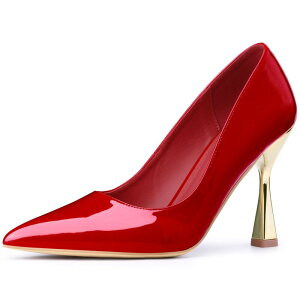 �A���O�� �P�[ ���f�B�[�X �V���[�Y �p���v�X �q�[�� ALLEGRA K Women's Pointed Toe Stiletto Heels Dress Pumps Red ���b�h