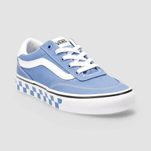 �o���Y ���f�B�[�X �V���[�Y �X�j�[�J�[ ���[�X Vans Brooklyn Big Kid Boys Lace-Up Sneakers Vintage Cobalt Check �R�o���g