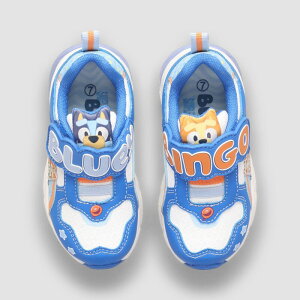 �A�j���L�����N�^�[ ���f�B�[�X �V���[�Y �X�j�[�J�[ Licensed Character Bluey Bingo Toddler Boys Light Up Athletic Sneakers Navy Light Blue �l�C�r�[