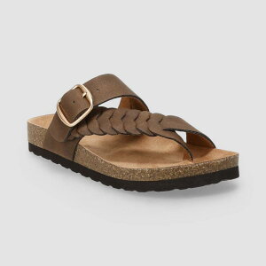 �\�m�} ���f�B�[�X �V���[�Y �T���_�� Sonoma Goods For Life Little Kid Girls Tanzzia Braided Buckle Strap Sandals Brown �u���E��