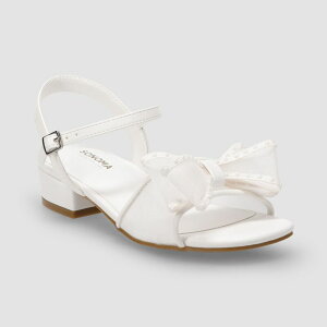 �\�m�} ���f�B�[�X �V���[�Y �p���v�X �T���_�� Sonoma Goods For Life Bedillia Little Kid Girls Faux Pearl Bow-Accentedressandals White �z���C�g