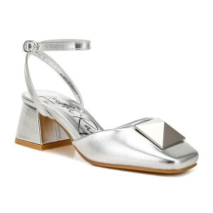 �����h�����O ���f�B�[�X �V���[�Y �T���_�� �A���N�� �q�[�� London Ragriselda Women's Ankle Strap Block Heel Sandalsilver �V���o�[