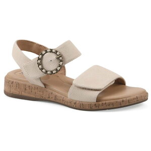 �N���t�o�C�z���C�g�}�E���e�� ���f�B�[�X �V���[�Y �T���_�� Cliffs by White Mountain Bonique Women's Wedge Slip-On Sandals Light Sand Nubuck �T���h