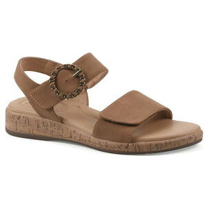 �N���t�o�C�z���C�g�}�E���e�� ���f�B�[�X �V���[�Y �T���_�� Cliffs by White Mountain Bonique Women's Wedge Slip-On Sandals Tanubuck �^��