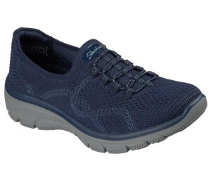 �X�P�b�`���[�Y ���f�B�[�X �V���[�Y �T���_�� �����b�N�X�t�B�b�g �X�j�[�J�[ Skechers Relaxed Fit Easy Going Women'slip-On Comfort Sneakers Navy �l�C�r�[