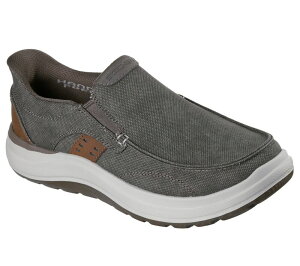 �X�P�b�`���[�Y ���f�B�[�X �V���[�Y �X���b�|���E���[�t�@�[ �����b�N�X�t�B�b�g Skechers Hands Free Slip-ins Men's Relaxed Fit Altman Murdock Slip-On Comfort Shoes Olive �I���[�u