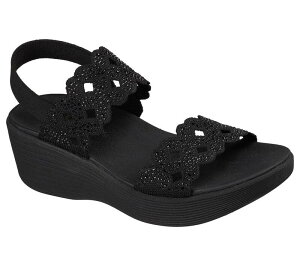 �X�P�b�`���[�Y ���f�B�[�X �V���[�Y �T���_�� Skechers Parallelite Sassy Dayz Women'slip-On Wedge Sandals Black �u���b�N