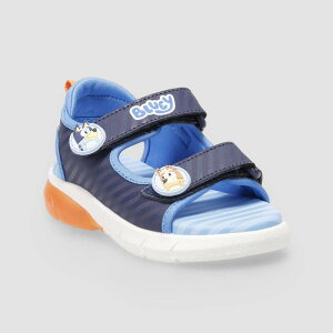 �A�j���L�����N�^�[ ���f�B�[�X �V���[�Y �T���_�� Licensed Character Bluey Toddler Boys Light Up Adjustable Strap Sandals Blue Multi �u���[