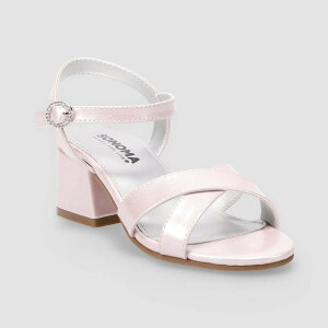 �\�m�} ���f�B�[�X �V���[�Y �p���v�X �q�[�� Sonoma Goods For Life Cross Band Little & Big Kid Girls Dress Heels Pink �s���N