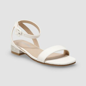 �\�m�} ���f�B�[�X �V���[�Y �T���_�� �q�[�� Sonoma Goods For Life Little & Big Kid Girlsimulated Pearl Heeled Sandals White �z���C�g
