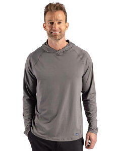 �J�b�^�[�A���h�o�b�N ���f�B�[�X �A�E�^�[ �j�b�g�E�Z�[�^�[ Cutter & Buck Prospect Epiconfidence Recycled Mens Hooded Pullover Elemental Grey �O���[