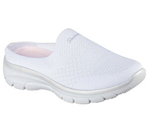 �X�P�b�`���[�Y ���f�B�[�X �V���[�Y �T���_�� �����b�N�X�t�B�b�g Skechers Relaxed Fit Easy Going Open Flowomen's Mules White �z���C�g
