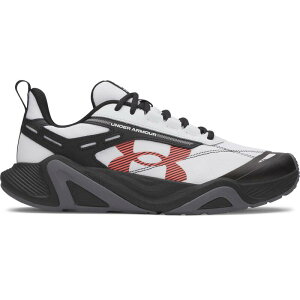 �A���_�[�A�[�}�[ ���f�B�[�X �V���[�Y �X�j�[�J�[ Under Armour Charged CommitR 5 Men's Training Shoes White Red �z���C�g