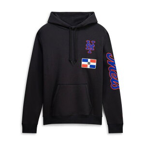 �j���[�G�� ���f�B�[�X �g�b�v�X T�V���c �~�j �p�[�J�[ Men's New Era Black New York Mets Dominican Republicountry Flag Hoodie Met Black �u���b�N