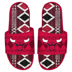�A�C�X���C�h ���f�B�[�X �V���[�Y �T���_�� Men's ISlide Red Chicago Bullshooting Touch Rwanda Pattern Gel Slide Sandals Bul Red ���b�h