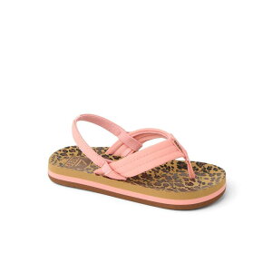 ���[�t ���f�B�[�X �V���[�Y �T���_�� REEF Little Ahi Kidslip-On Sandals Leopard Canyon Sunset �A�j�}��