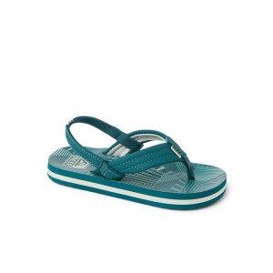 ���[�t ���f�B�[�X �V���[�Y �T���_�� REEF Little Ahi Kidslip-On Sandalsage Stripe �Z�[�W
