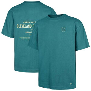 �t�H�[�e�B�Z�u���u�����h ���f�B�[�X �g�b�v�X T�V���c 47 Brand Men's '47 Hunter Green Cleveland Guardians Leon Foundation T-Shirt Grd Multi �}���`�J���[