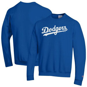 �`�����s�I�� ���f�B�[�X �g�b�v�X T�V���c �X�E�F�b�g Men's Champion Royalos Angeles Dodgers Powerblend Wordmark Sweatshirt Lad Blue �u���[