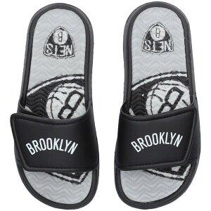 �A���u�����f�b�h ���f�B�[�X �V���[�Y �T���_�� Unbranded Youth FOCO Brooklynets Gel Slide Sandals Net Black �u���b�N