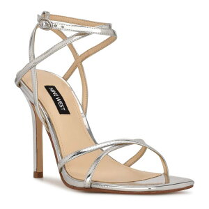 �i�C���E�F�X�g ���f�B�[�X �V���[�Y �p���v�X �T���_�� �q�[�� Nine Westidle Women's Higheel Sandalsilver Mirror �V���o�[