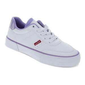 ���[�o�C�X ���f�B�[�X �V���[�Y �X�j�[�J�[ Levi's Maribel Kids Athletic Shoes White Purple Marble �z���C�g