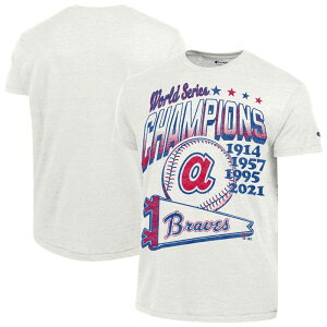 �`�����s�I�� ���f�B�[�X �g�b�v�X T�V���c Men's Champion White Atlanta Braves Winning Tradition Cooperstown Tri-Blend T-Shirt Brv White �z���C�g