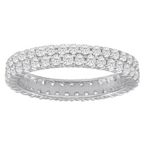 Alyson Layne ���f�B�[�X �A�N�Z�T���[ �����O Alyson Layne 10k Gold 1/2 Carat.W. Lab Grown Diamond Eternity Band 10k White Gold �z���C�g