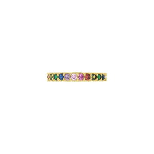 �v�������[�Y ���f�B�[�X �A�N�Z�T���[ �����O PRIMROSE 14k Gold Flash Plated Multi Gemstone Channel Band Ringold Tone Multi �S�[���h
