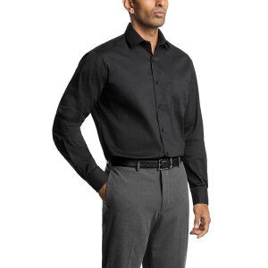 ���@���n�E�Z�� ���f�B�[�X �g�b�v�X T�V���c Men's Van Heusen Everyday Defense Stain Shield Fit Dresshirt Black �u���b�N