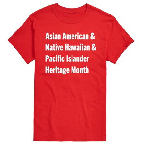 �A�j���L�����N�^�[ ���f�B�[�X �g�b�v�X T�V���c �O���t�B�b�N Licensed Character Men's AANHPI Heritage Month Graphic Tee Red ���b�h