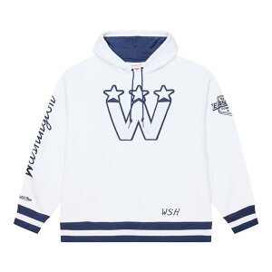 �~�b�`�F��&�l�X ���f�B�[�X �g�b�v�X T�V���c �L���b�v �t���[�X �p�[�J�[ Men's Mitchell & Ness White Washington Capitals Arctic Fleece Hoodie Cap White �z���C�g