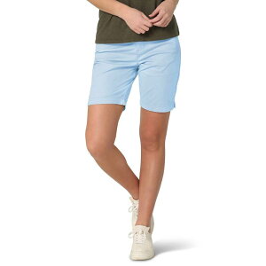 ���[ ���f�B�[�X �{�g���X �n�[�t�p���c�E�V���[�c �V���[�g�p���c Women's Lee Chino Bermuda Shorts Blue Sky �u���[