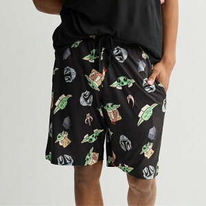 �X�^�[ �E�H�[�Y ���f�B�[�X �A���_�[�E�F�A �i�C�g�E�F�A �V���[�g�p���c Men's Disney'star Wars Grogu Pajama Shorts Grogu