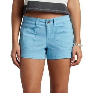 ���j�I���x�C ���f�B�[�X �{�g���X �n�[�t�p���c�E�V���[�c �V���[�g�p���c Juniors' UNIONBAY Delaney Stretch Twill Shorts Air Blue �u���[