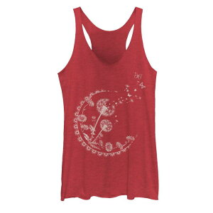 �A���u�����f�b�h ���f�B�[�X �g�b�v�X T�V���c Unbranded Juniors' Dandelion Moon Artsy Flowers Tank Top Red Heather �w�U�[