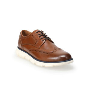 yz \m} Y IbNXtH[h V[Y Sonoma Goods For LifeR Morantt Men's Wingtip Dress Sneakers Cognac