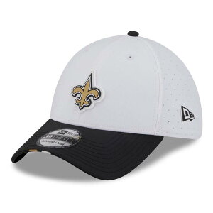 �j���[�G�� ���f�B�[�X �A�N�Z�T���[ �X�q Men's New Era White/Black New Orleansaints 2025 NFL Training Camp 39THIRTY Flex Hat Snt White �z���C�g