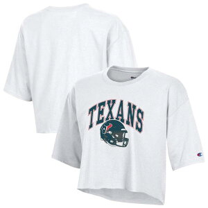 �`�����s�I�� ���f�B�[�X �g�b�v�X T�V���c �N���b�v�h Women's Champion White Houston Texans Boyfriend Cropped T-Shirtxs White �z���C�g