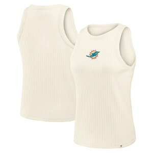 �t�@�i�e�B�N�X ���f�B�[�X �g�b�v�X T�V���c ���u Women's Fanatics Creamiami Dolphinstar Play Tri-Blend Ribbed Tank Top Dol Beige �x�[�W��