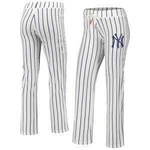 �A���u�����f�b�h ���f�B�[�X �A���_�[�E�F�A �i�C�g�E�F�A Unbranded Women's Conceptsport White New York Yankees Vigor Pinstripe Sleepant Ynk White �z���C�g