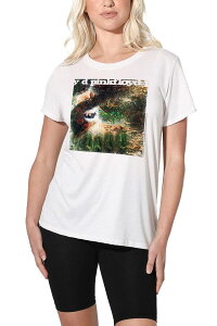 �A�j���L�����N�^�[ ���f�B�[�X �g�b�v�X T�V���c �O���t�B�b�N Licensed Character Juniors' Pink Floyd Saucerful Of Secrets Loose Graphic Tee White �z���C�g