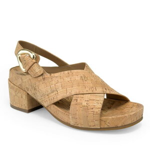 �G�A���\�[���Y ���f�B�[�X �V���[�Y �p���v�X �T���_�� �q�[�� Aerosoles Chrystie Women's Block Heel Slingback Sandals Natural