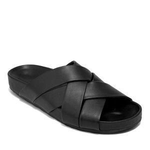 �G�A���\�[���Y ���f�B�[�X �V���[�Y �T���_�� Aerosoles Lecco Women's Flat Footbed Slide Sandals Black �u���b�N