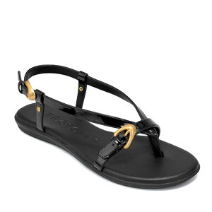 �G�A���\�[���Y ���f�B�[�X �V���[�Y �T���_�� Aerosoles Iride Women's Thong Sandals With Buckle Accent Black �u���b�N