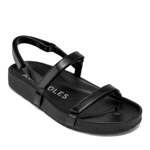 �G�A���\�[���Y ���f�B�[�X �V���[�Y �T���_�� Aerosoles Liana Women's Flat Footbed Sandals With Adjustable Straps Black �u���b�N