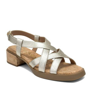 �G�A���\�[���Y ���f�B�[�X �V���[�Y �p���v�X �T���_�� �q�[�� Aerosoles Daily Women's Low Heeled Slingback Sandalsoft Gold �S�[���h