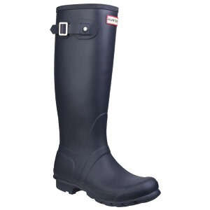 �n���^�[ ���f�B�[�X �V���[�Y �u�[�c�E���C���u�[�c �g�[�� Hunter Womens/Ladies Original Tall Wellington Boots Navy �l�C�r�[